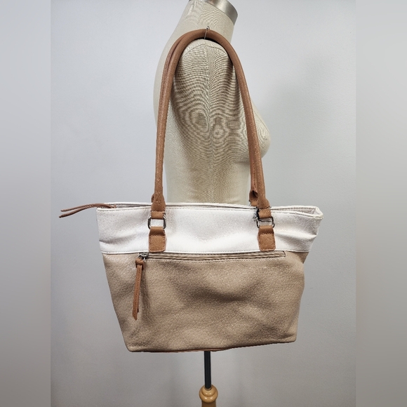 Kim Rogers Women's Two-Tone Shoulder Purse (Great For Upcycling) - Picture 3 of 16